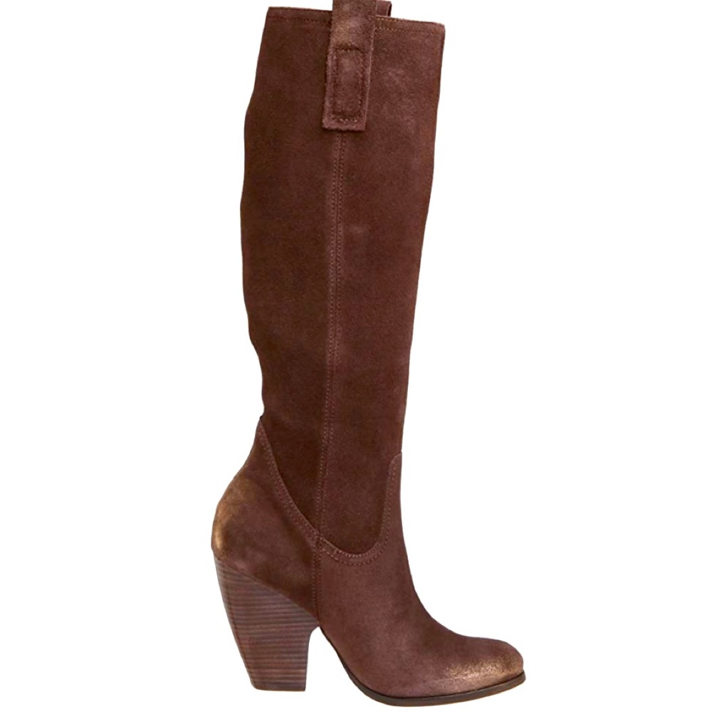 Carlos Santana brown suede Hotrod boots